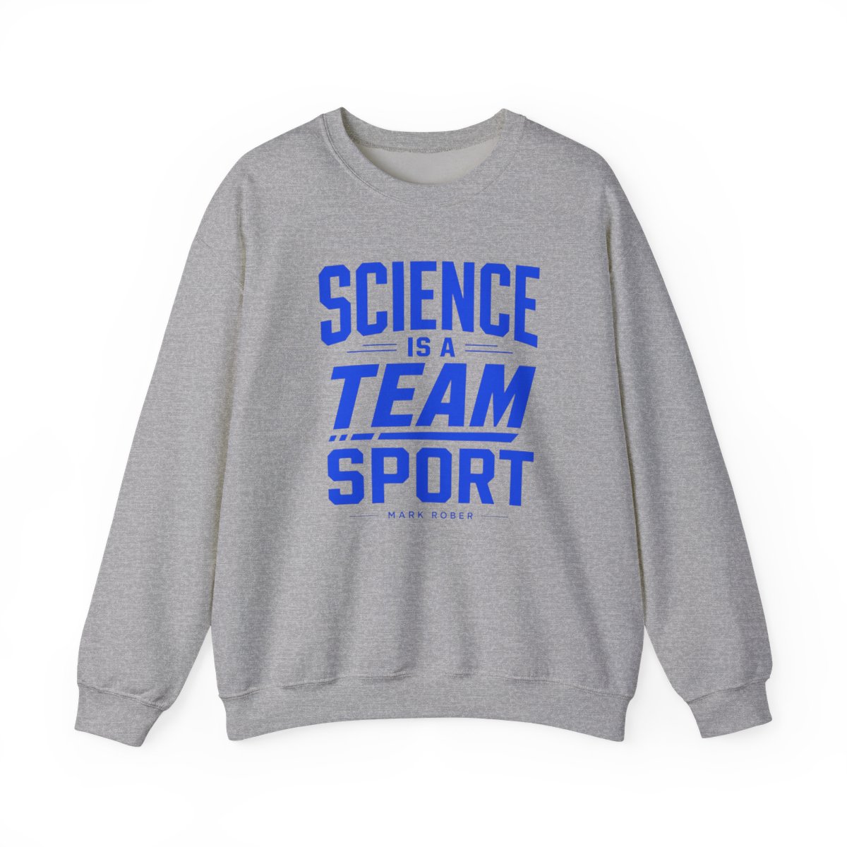 Mark Rober "Science is a Team Sport" Crewneck - alternate angle 2, merchandise