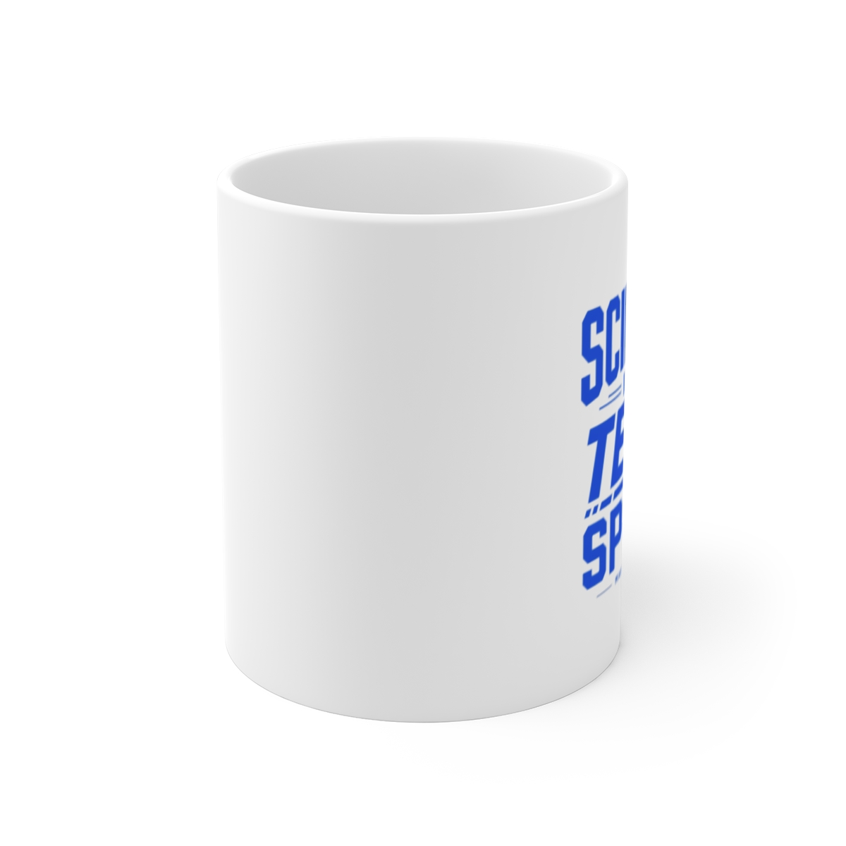 Mark Rober "Science is a Team Sport" White Mug - alternate angle 1, merchandise