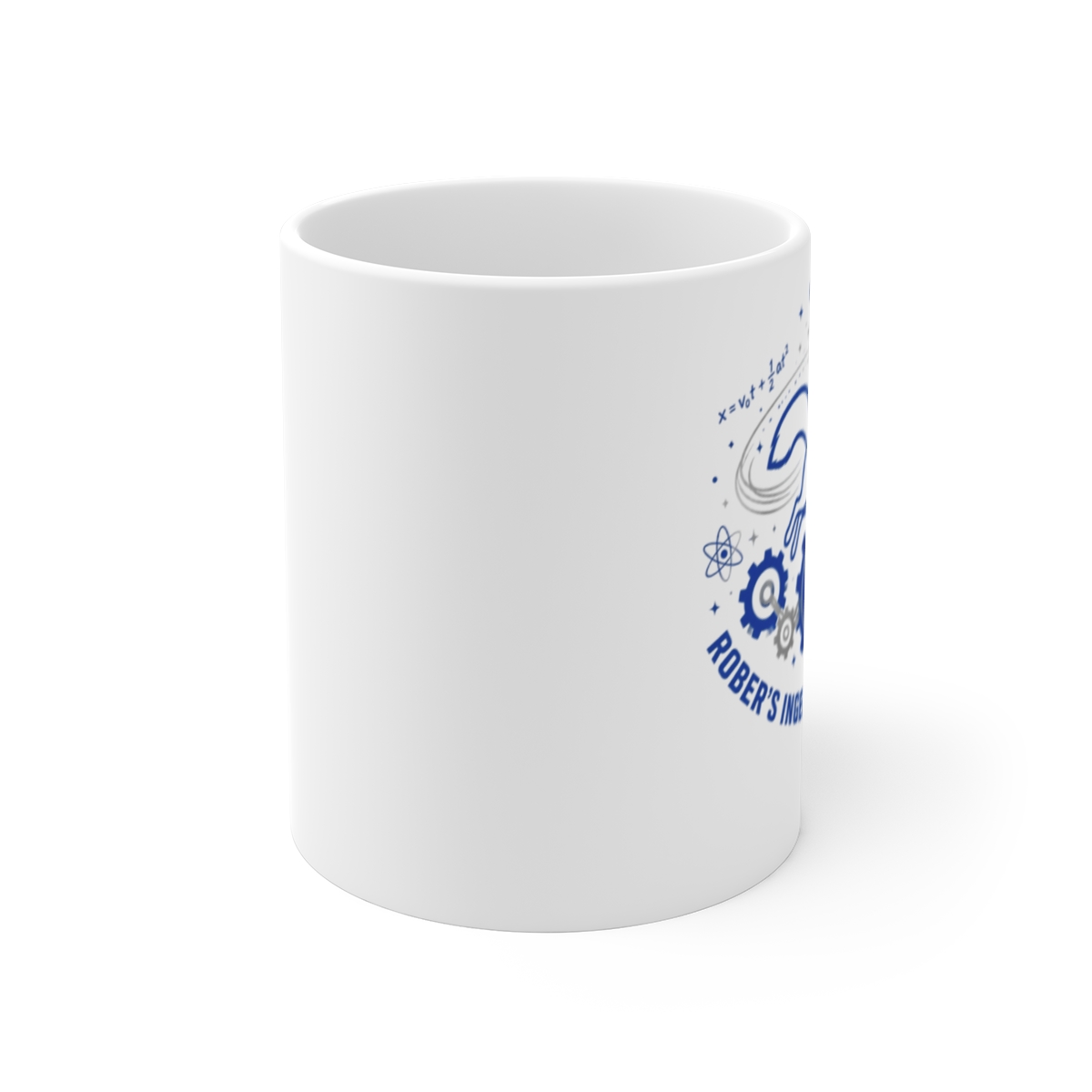 Mark Rober "Rober" White Mug - alternate angle 1, merchandise