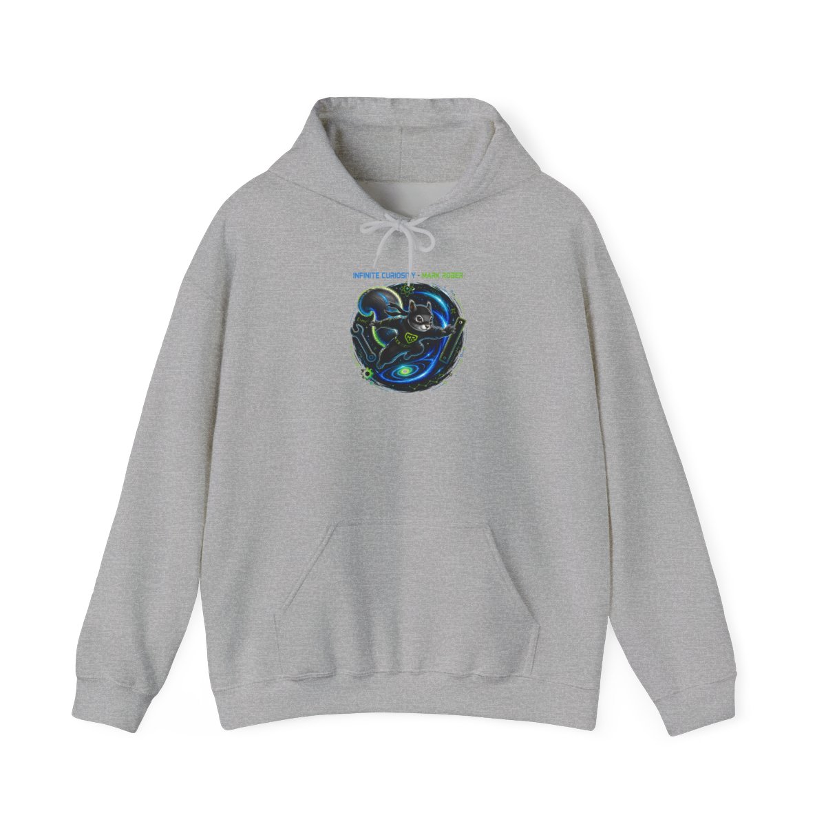 Mark Rober "Infinite Curiosity - Mark Rober" Hoodie - alternate angle 3, merchandise