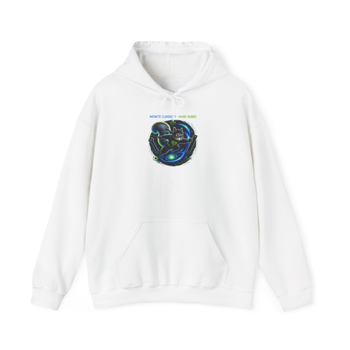 Mark Rober "Infinite Curiosity - Mark Rober" Hoodie - alternate angle 2, merchandise