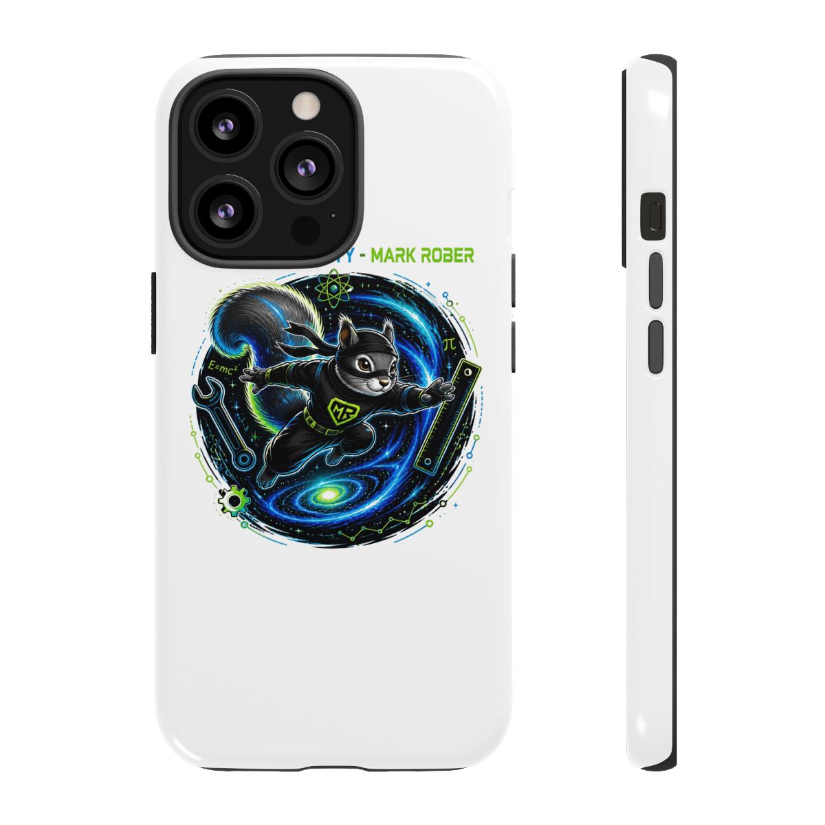 Mark Rober "Infinite Curiosity - Mark Rober" Phone Case - alternate angle 5, merchandise