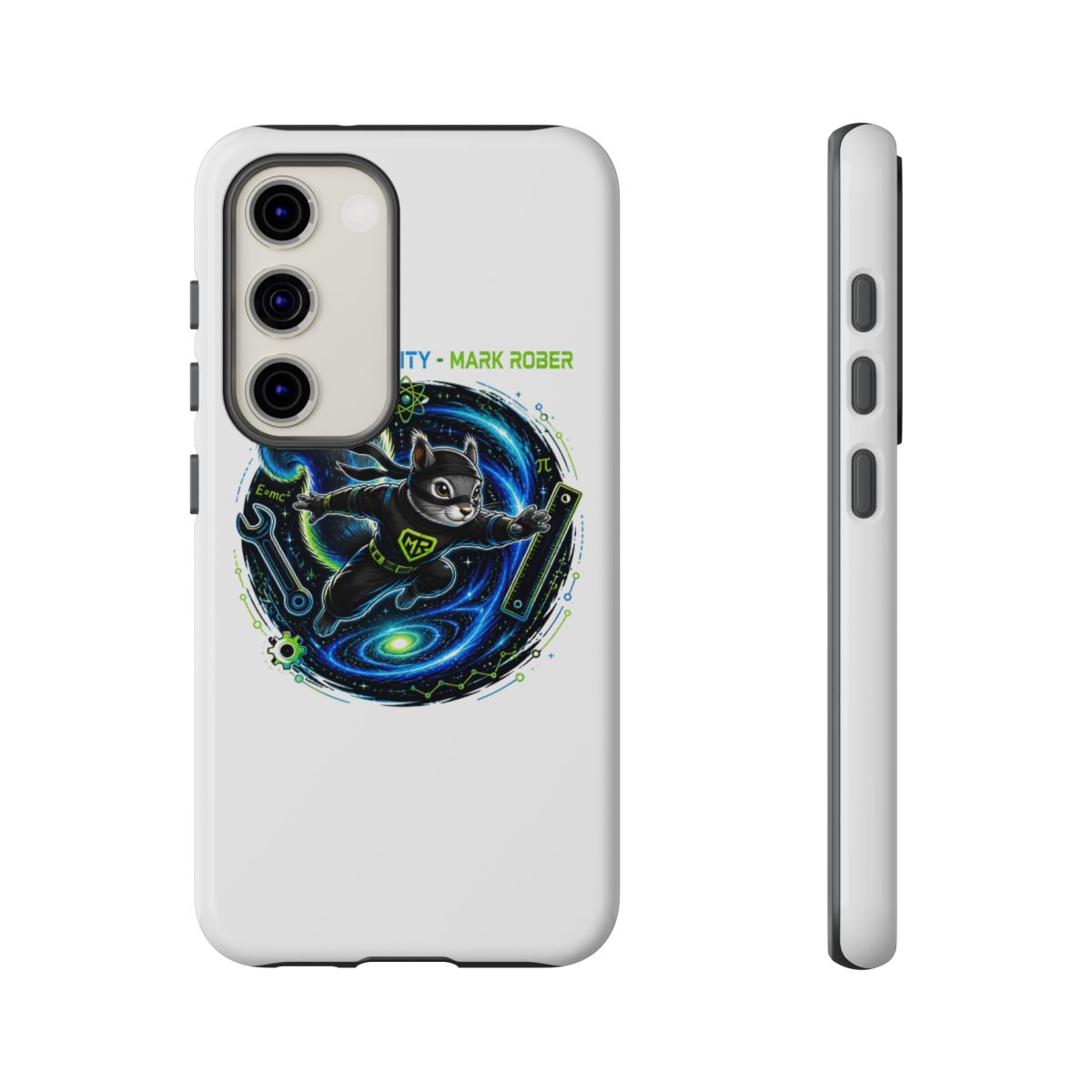 Mark Rober "Infinite Curiosity - Mark Rober" Phone Case - alternate angle 1, merchandise