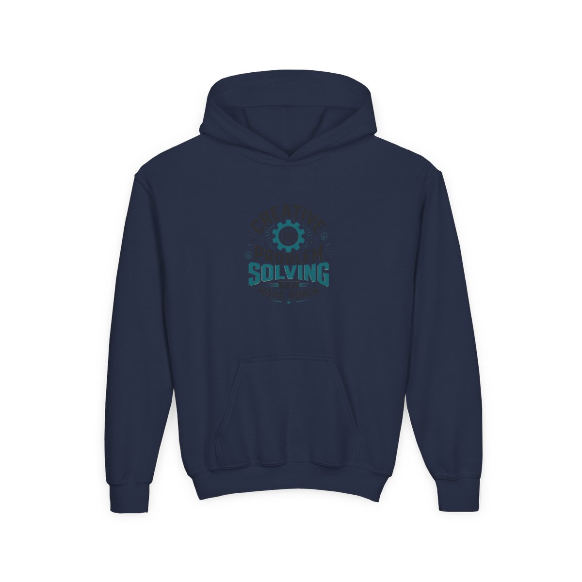 Mark Rober "Creative Problem Solving" Kids Hoodie - alternate angle 3, merchandise