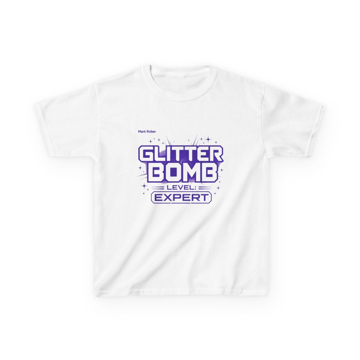 Mark Rober "Glitter Bomb Level: Expert" Unisex Kids Tee