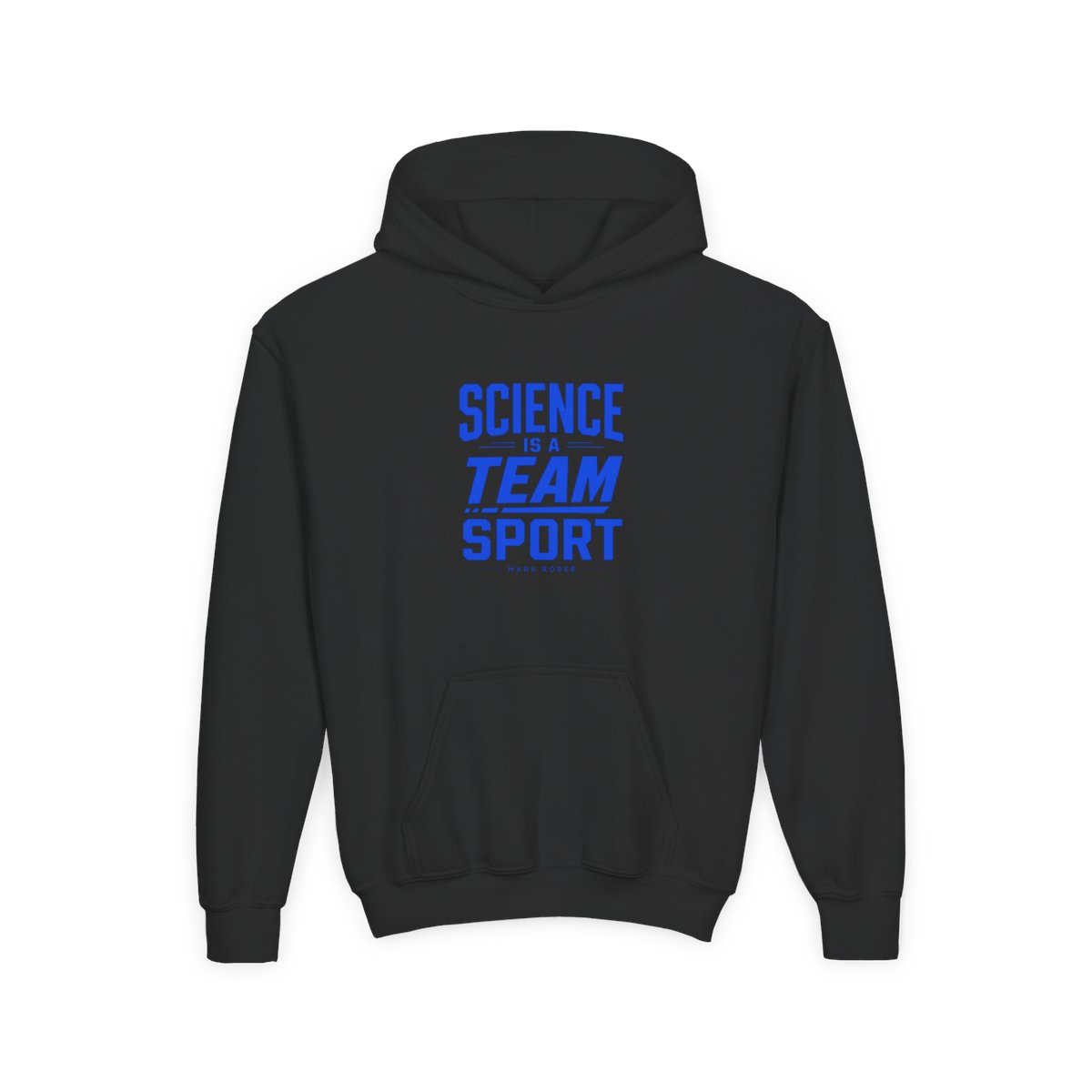 Mark Rober "Science is a Team Sport" Kids Hoodie - alternate angle 2, merchandise