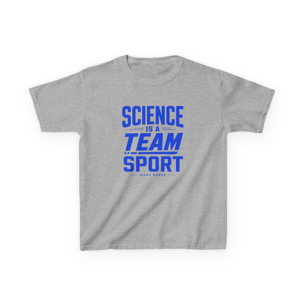 Mark Rober "Science is a Team Sport" Unisex Kids Tee - alternate angle 3, merchandise